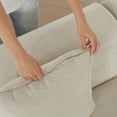 thumbnail image 5 of 113" Modular Sectional Sofa for Living Room, High-Density Foam, Stain-Proof Corduroy, No Assembly Required, Beige, 5 of 10