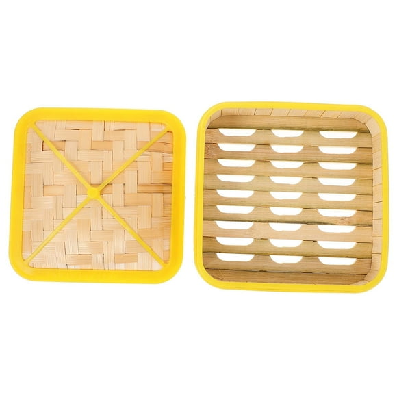 1 set of Bamboo Steamer Steamed Buns Steamer Basket Dumpling Steamer Steam Basket Bamboo Dumpling Steamer