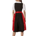 thumbnail image 3 of German Oktoberfest Women's Laced Half Apron Bavarian Traditional Cosplay For Party Dress Up, 3 of 8