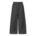 thumbnail image 5 of CHGBMOK Plus Size Women's Baggy Sweatpants Curved Wide Leg Pants Drawstring Elastic Waistband Pants with Side Pockets, 5 of 7
