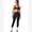 Black, variant on Women 2 Piece Workout Seamless Halter Sports Bra Scrunch Butt High Waist Leggings Yoga Gym Set