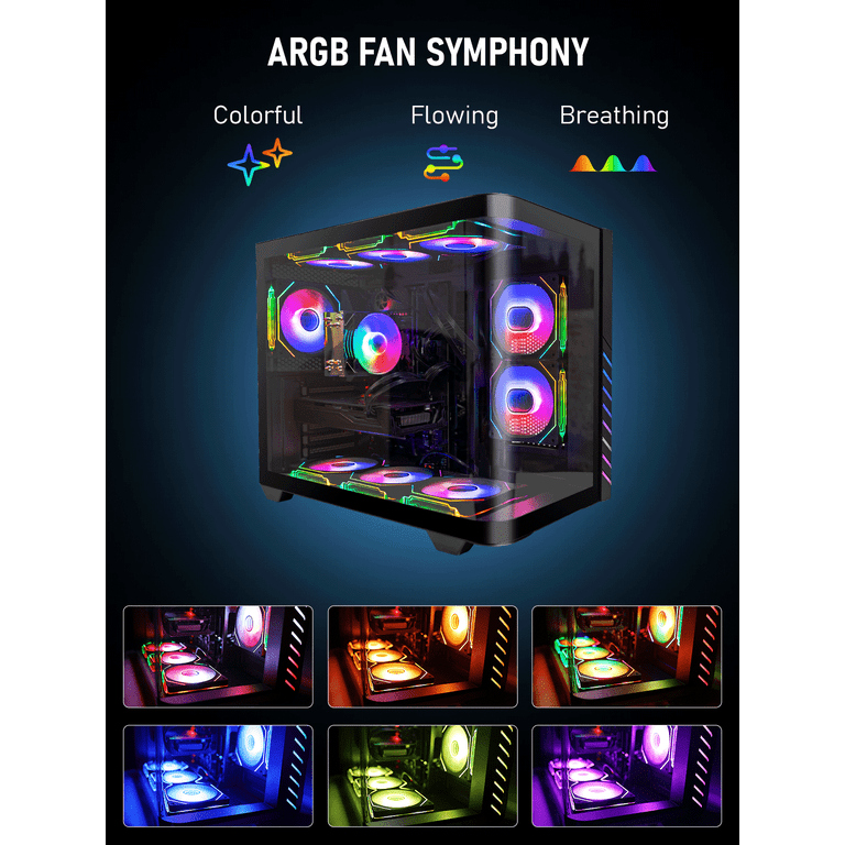 EVOUNIC Gaming PC Desktop Intel i7 Xeon E5 12 Cores 64GB RAM 1TB