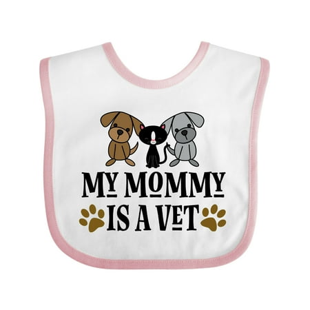

Inktastic Veterinarian Mommy is a Vet Gift Baby Boy or Baby Girl Bib