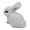 White, variant on RoverTrail Mini Plush Bunny Realistic Stuffed Rabbit 5.1x3.5 Inch Soft Faux Fur Animal Figurine for Home Desk Garden Decor Kids Adults Gift