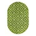 thumbnail image 3 of Unique Loom Trellis Shag Collection Area Rug - Ruth (5' 3" x 8' Oval Green/Ivory), 3 of 10