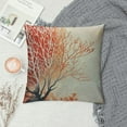 thumbnail image 2 of GOSMITH  White Watercolor Splash Coral Throw Pillow Cover Brush Artistic Reef Elegance Doodle Orange Pillow Case Decorative Men Women Boy Girl Room Cushion Cover for Home Couch Bed, 2 of 5