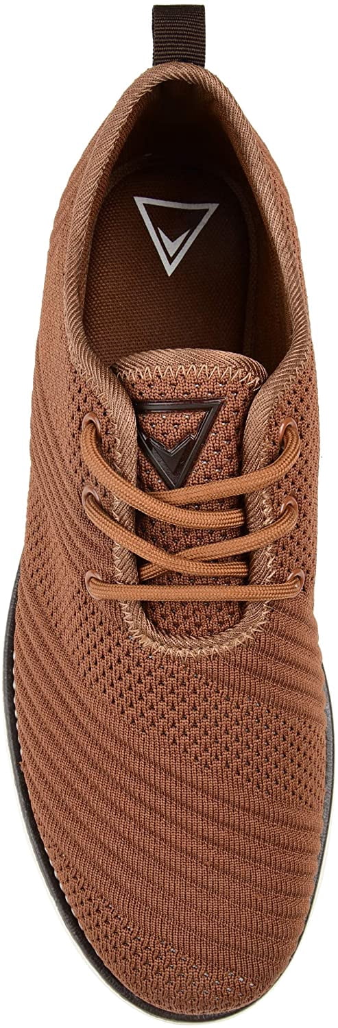 Vance Co. Mens Novak Tru Comfort Foam Knit Lace-up Round Toe Dress Shoe, Widths Available