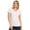 White, variant on Women's Cotton V-Neck Classic-Fit Short Sleeve T-Shirts Casual Tee Summer Tops, Navy, L, 1 Piece