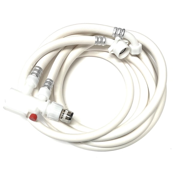 Shark Industrial 8 FT Countertop Dishwasher Fill and Drain Hose Kit with faucet adapter for all major brands