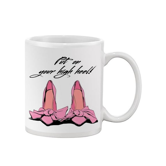 High Heels With Bows Mug -Image by Shutterstock,