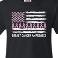 thumbnail image 4 of Inktastic Breast Cancer Awareness Pink Ribbons and Flag Youth T-Shirt, 4 of 5