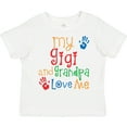 thumbnail image 3 of Inktastic My Gigi and Grandpa Love Me Boys or Girls Toddler T-Shirt, 3 of 5