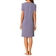 thumbnail image 3 of INSPIRE CHIC Camisón de Mujer de Manga Corta con Volantes, Vestido de Noche, Ropa de Casa, Camisones XL Gris Púrpura, 3 of 6