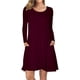 thumbnail image 1 of Vestidos casuales de manga larga con bolsillos para mujer Adepaton LRWJ1046-37, 1 of 7