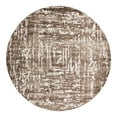 thumbnail image 2 of Unique Loom Hermitage Collection Area Rug - Armor (10' 8" Round Chocolate Brown/Black), 2 of 6