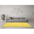 thumbnail image 3 of Ahgly Company Indoor Rectangle Trellis Yellow Modern Area Rugs, 5' x 8', 3 of 4