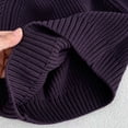 thumbnail image 3 of Lmnyox Sweaters for Kids Fashion Solid Color Long Sleeve Turtleneck Knitted Pullover Winter Loose Warm Tops, 3 of 9