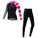 thumbnail image 2 of Jersey De Bicicleta Para Mujer Conjunto Ajustado Camisa De Bicicleta De Ciclo Pantalones Con Relleno De Gel M Negro Sunnimix Conjunto de mallas de jersey de bicicleta para mujer, 2 of 8