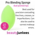 thumbnail image 3 of Esponja de maquillaje batidora Beauty Junkees, ovalada, verde, sin látex, 3 of 9