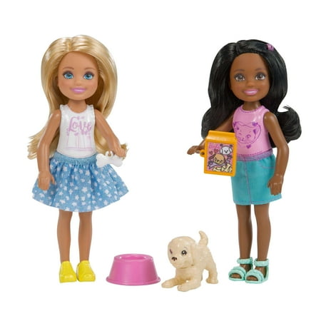 Barbie Club Chelsea & Friend Dolls with Puppy & Themed