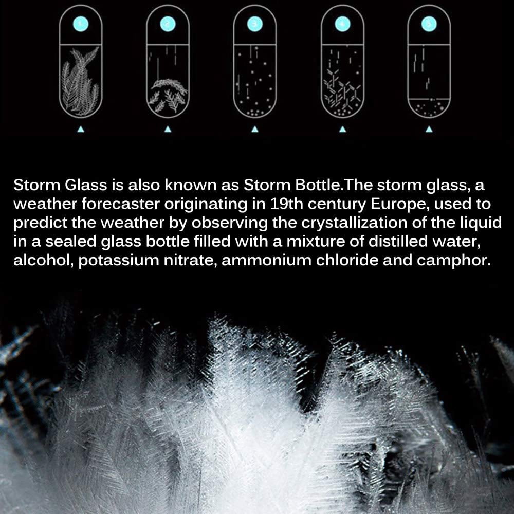 Zaoz Cloud Shape Storm Glass Crystal Weather Station Bottle Meteorological Forecaster Predictor Home Decoration Gift A418