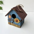 thumbnail image 1 of Xihbxyly Casita de Madera para Pájaros, Acogedora Caja Nido, Diseño Colgante Duradero, Decoración para El Hogar y El Jardín, Atrae Pájaros, Accesorio para Exteriores, Ideal para Terrazas, Juego de 1, 1 of 1