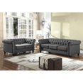 thumbnail image 2 of Bowery Hill 2-Pc Fabric Upholstered Sofa & Loveseat Set in Klein Charcoal, 2 of 3