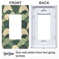 thumbnail image 3 of Yayeee Rocker Switch Wall Plate 1-Gang 4.6"x2.9" Home Decorative Outlet Cover, Green Abstract Shapes, 3 of 6