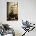 thumbnail image 5 of Winter Retro Christmas Tree Picture Print Canvas Poster Wall Paint Art Posters Decor Modern Home Artworks Gift 24x36inch(60x90cm), 5 of 6