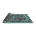 thumbnail image 2 of Ahgly Company Indoor Rectangle Medallion Light Blue Traditional Area Rugs, 2' x 4', 2 of 4