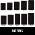 thumbnail image 6 of Bath Rug 24x17, Thick Soft Absorbent Chenille, Rubber Backing Quick Dry Microfiber Mats, Machine Washable Rugs for Shower Floor, Bathroom Runner Bathmat Accessories Decor, Black, 6 of 6