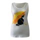 thumbnail image 4 of Camiseta sin mangas con estampado de gato informal con cuello redondo sexy de verano para mujer Pompotops  lopia989688, 4 of 6