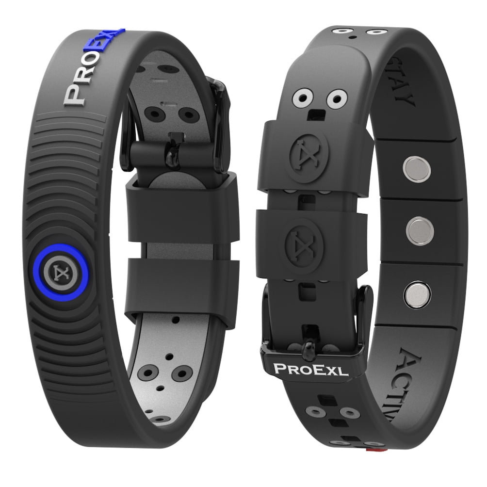 PROEXL ULTIMATE MAGNETIC BRACELET -  ADJUSTABLE STRAP - BLACK BLUE
