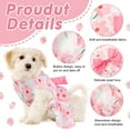 thumbnail image 5 of 5 Pcs Riklu Dog Dresses for Small Dogs Girls, Floral Puppy Dresses Princess Bowknot Summer Dress (L), 5 of 7