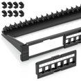 thumbnail image 1 of Panel de conexiones Keystone Everest de 24 puertos con 8 conectores en blanco, paquete de 10, 1 of 8