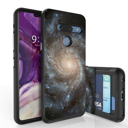 LG G8 ThinQ Case, PimpCase Slim Wallet Case + Dual Layer Card Holder Designed For LG G8 ThinQ (Released 2019) Milk (Best Card Holders 2019)