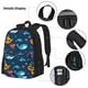 thumbnail image 3 of Easygdp Ocean Floor Animals Mochila para Niños y Niñas con Set de Caja de Almuerzo y Estuche para Lápices 3 en 1, Mochila Escolar Estampada para Adolescentes, 3 of 7