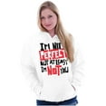 thumbnail image 4 of Funny Not Perfect But Not You Joke Unisex Plus Fleece Graphic Hoodie Brisco Brands 2X, 4 of 5