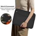 thumbnail image 7 of ASTRAEA 14 inch Laptop Sleeve Case, Shockproof Protective Notebook Cover Briefcase, Carrying Computer Bag with Accessory Pocket for 13" 14" MacBook, HP, Dell, Lenovo, Acer, Black, 7 of 7