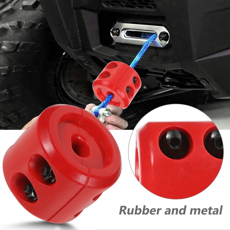 1 Set Winch Cable Rubber Stopper Wrench Set Cable Hook Stopper for ATV UTV