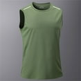 thumbnail image 2 of Men's Quick Dry Sleeveless Vest - Round Neck Training Top, Breathable, Outdoor Running Basketball, 2 of 6