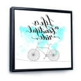 thumbnail image 3 of Designart 'Life Is A Beautiful Ride With Bicycle' Traditional Framed Canvas Wall Art Print, 3 of 5