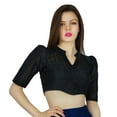 thumbnail image 5 of Phagun Ready- Made Designer Blouse Dupion And Georgette Crop- Top Choli, 5 of 6