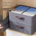 thumbnail image 2 of Organizador de almacenamiento de ropa para armario, caja de almacenamiento de pantalones, suéter, camiseta, tablero de PP, cajón de armario, caja de almacenamiento de Jeans, 2 of 5