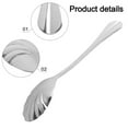 thumbnail image 2 of YFind Shell-shaped Stainless Steel Long Handle Spoon Restaurant Dessert Spoon,silver, 2 of 10