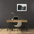 thumbnail image 3 of Currier and Ives 24x18 White Modern Wood Framed Museum Art Print Titled - Rural Lake, 3 of 4