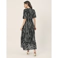 thumbnail image 4 of Moomaya V Neck Wrap Printed Georgette Short Sleeve Dress - Women's Wrap Dress, 4 of 9