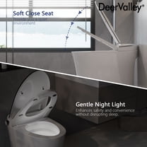 1.28 GPF Tankless Elongated Smart 1-Piece Toilet in White with Heated Seat, Auto Flush, Foot Touch Control Flush