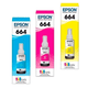 thumbnail image 1 of Kit de Botellas de Tinta Epson T664 3 Colores CMY, 1 of 2