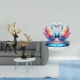 thumbnail image 2 of Dualoai Reindeer Elk Resin Swan Acrylic Sculpture Statue Collection Animal Figure Tabletop Centerpiece Cabinet Decoration Bookshelf Ornament Wedding Housewarming Valentine's Day, 2 of 8
